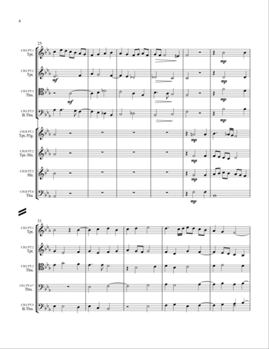 Spiritus Sanctus Spiritus Sanctus Brass Ensemble scores gallery preview page 5