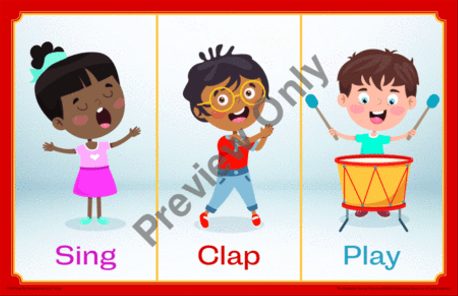 The Beatitudes Preschool Curriculum Spring Unison Choir scores gallery preview page 11
