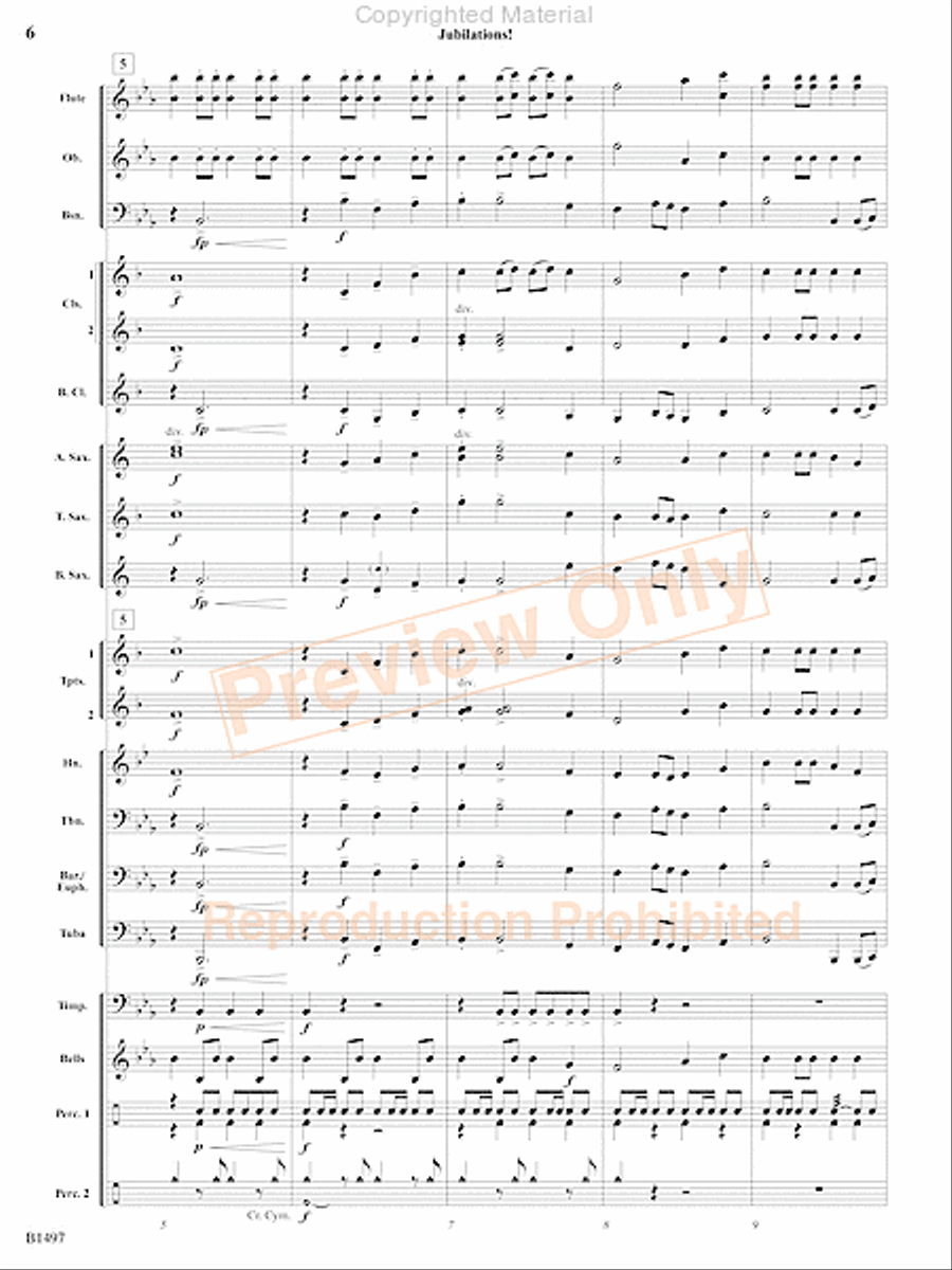 Curtain Up! Concert Band scores gallery preview page 3