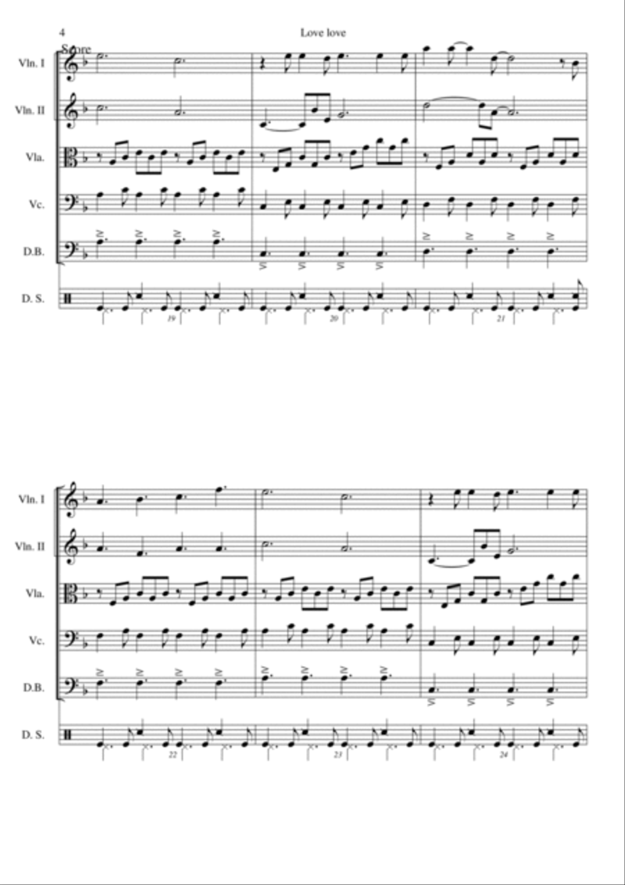 Love Love String Quintet scores gallery preview page 4