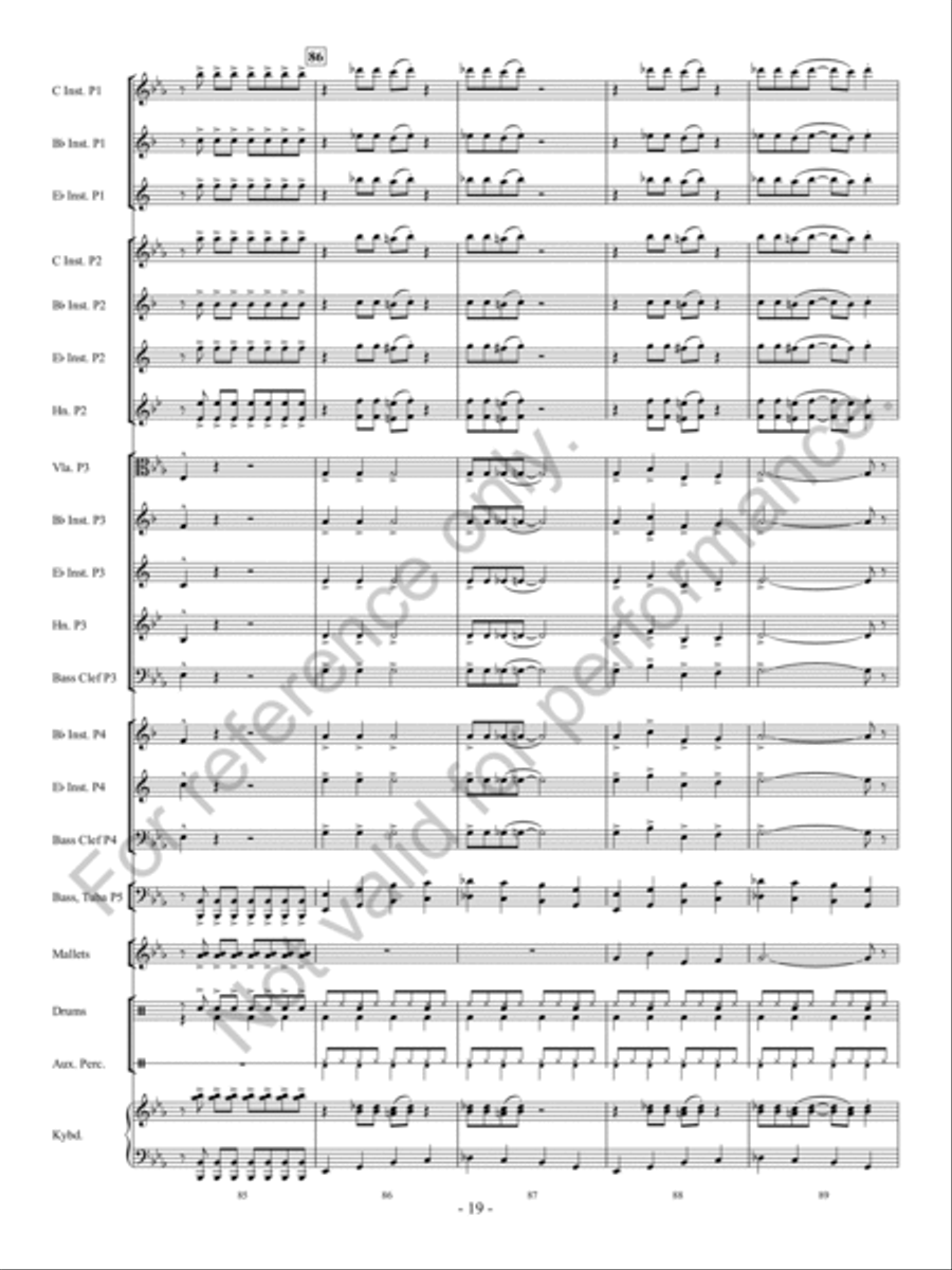 Santa Rocks The House Concert Band - Sheet Music page 20