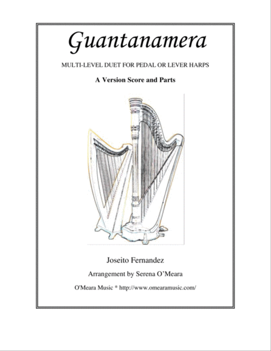 Guantanamera Pedal Harp scores gallery preview page 1