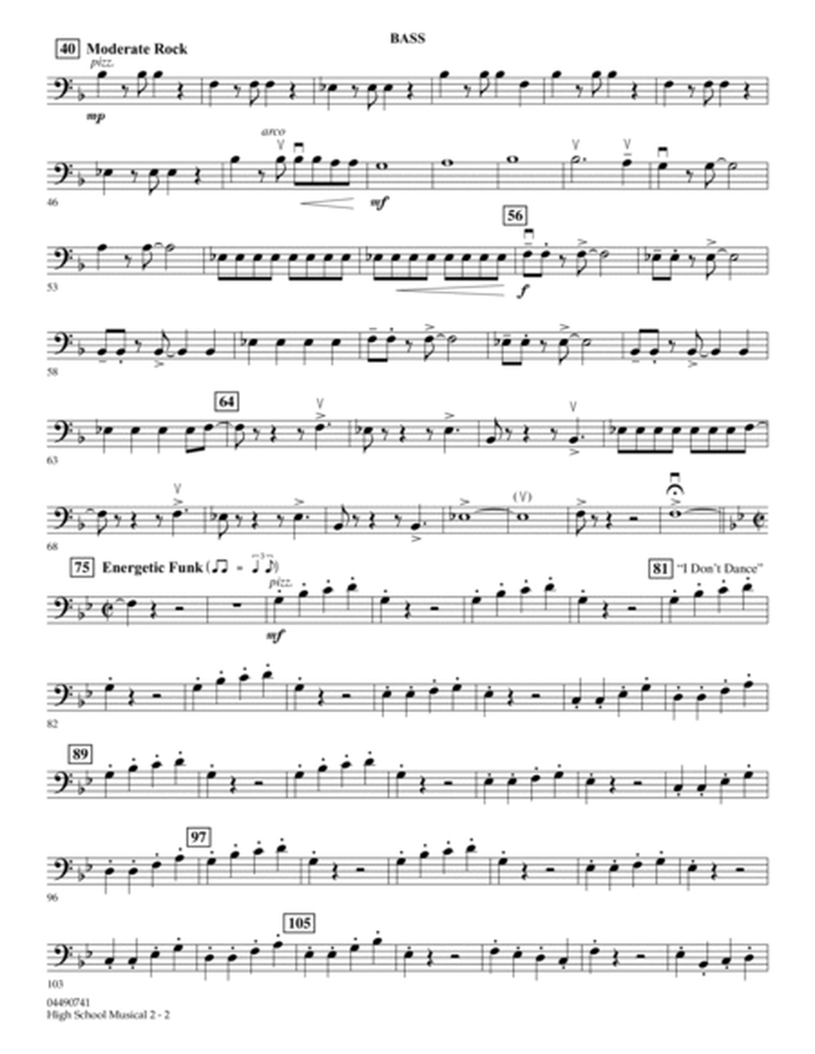 High School Musical 2 - String Bass