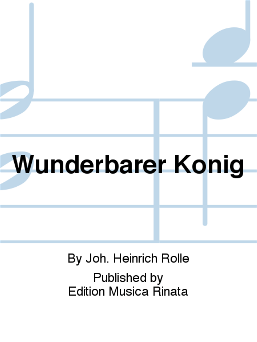Wunderbarer Konig 4-Part scores gallery preview page 1