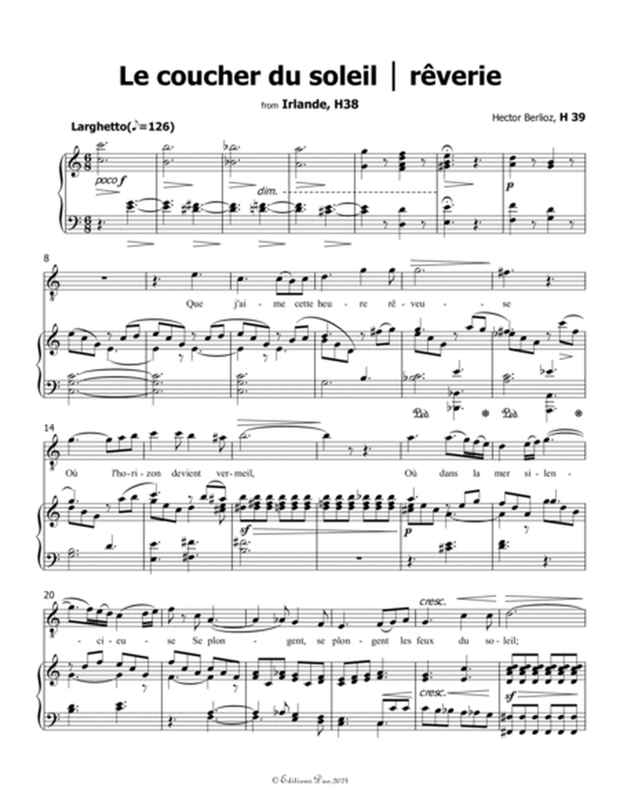 Le coucher du soleil, by Berlioz, in C Major