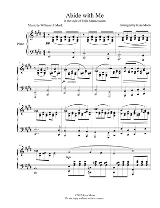 Abide With Me in the style of Mendelssohn
