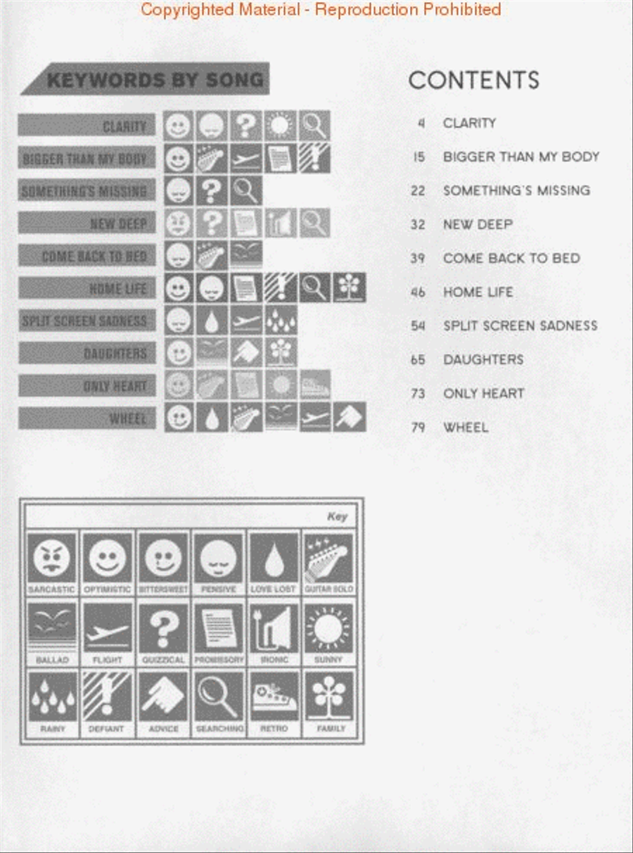 John Mayer - Heavier Things Piano, Vocal, Guitar scores gallery preview page 2