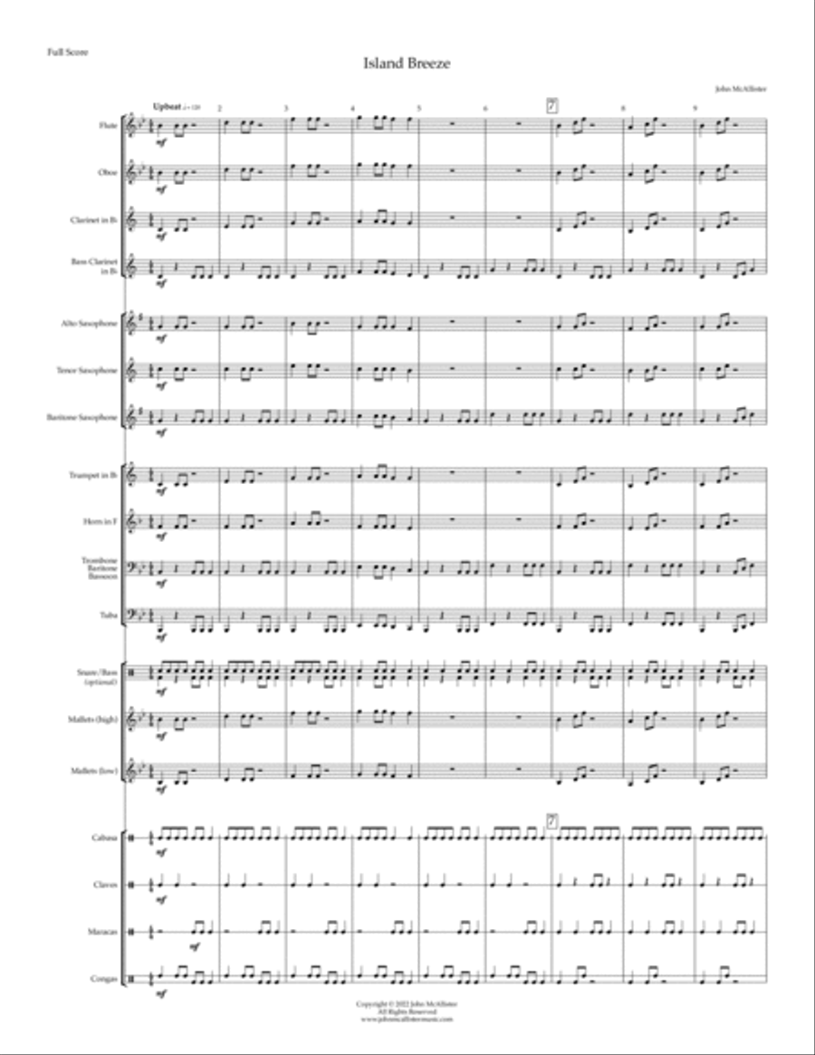 Island Breeze - for concert band Concert Band scores gallery preview page 3