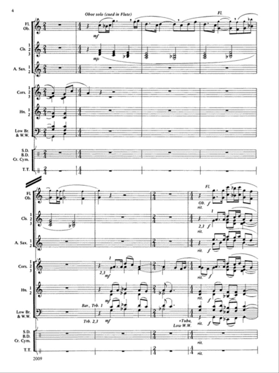 Cobb County Festival: Score Concert Band scores gallery preview page 4