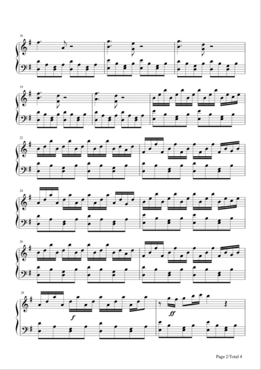 Comptine D'un Autre Été: L'après-midi Comptine D'un Autre Été: L'après-midi Easy Piano scores gallery preview page 2