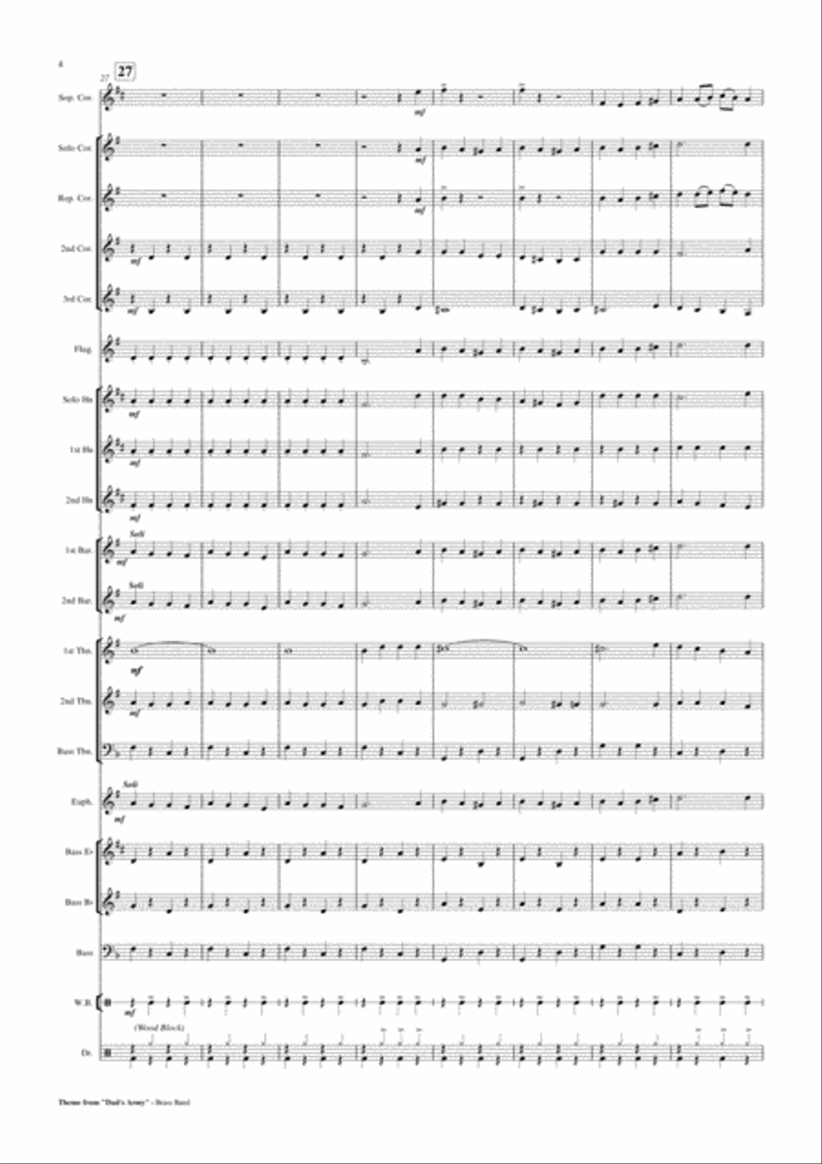Who Do You Think You Are Kidding Mr. Hit Brass Ensemble scores gallery preview page 5