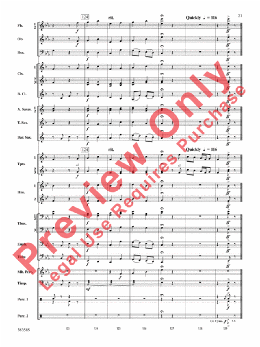 Folksongs from the Eastern Counties Concert Band scores gallery preview page 22
