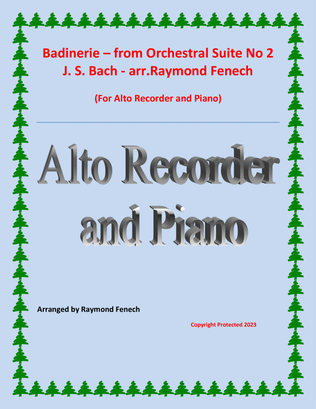 Badinerie - J.S.Bach - for Alto Recorder and Piano