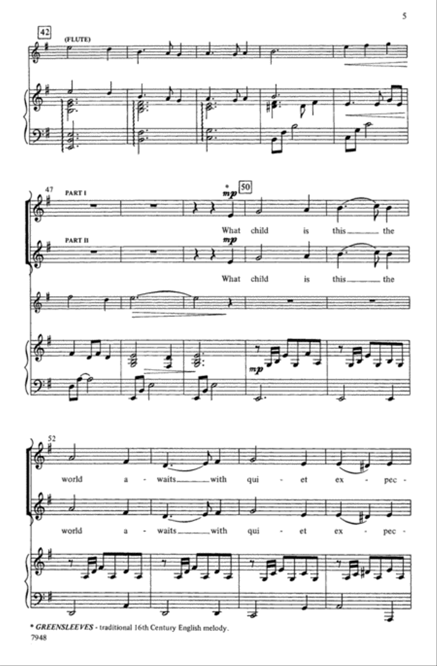 Carol for Advent 2-Part scores gallery preview page 5