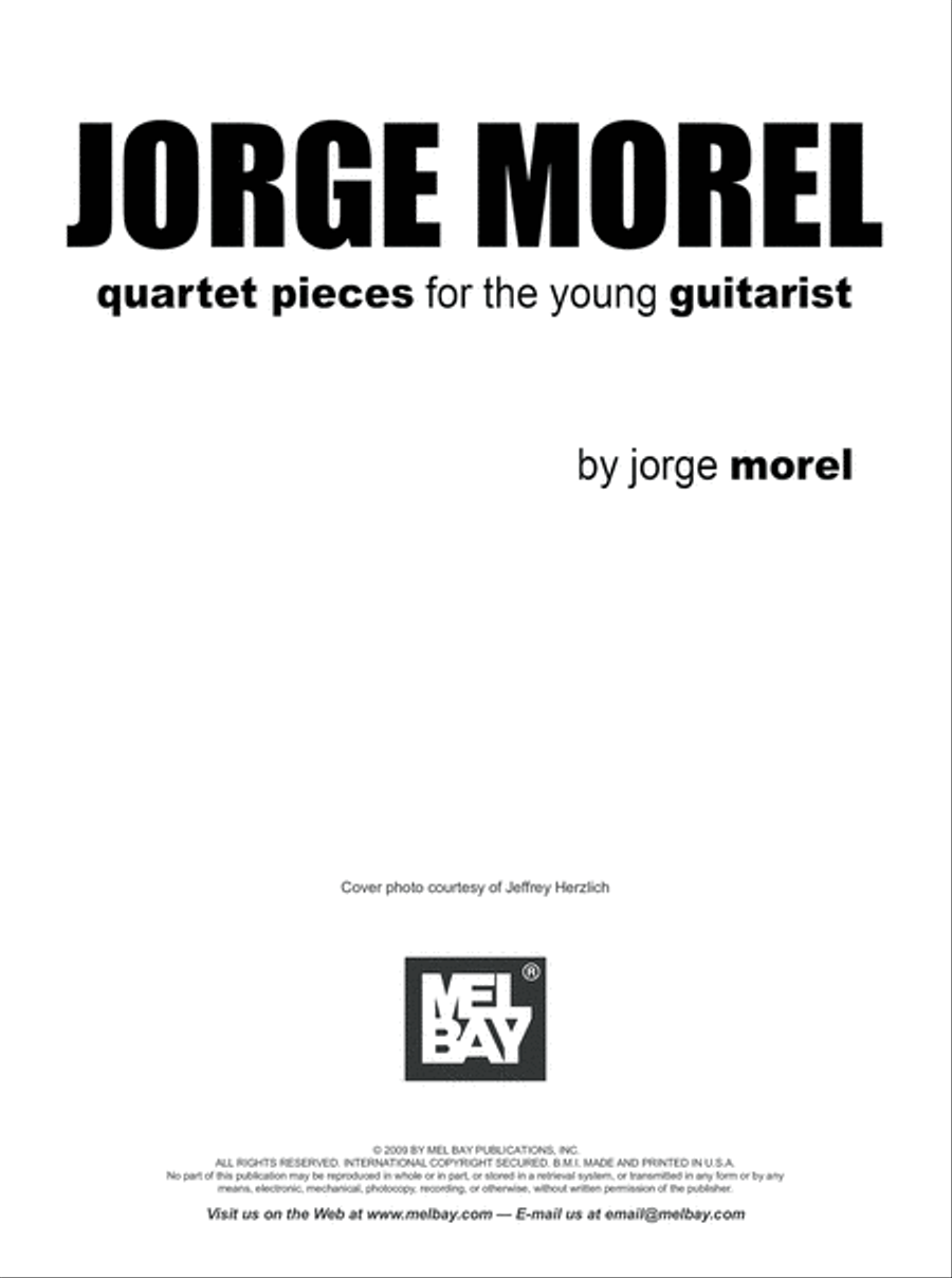 Jorge Morel, Quartet Pieces for the Young Guitarist