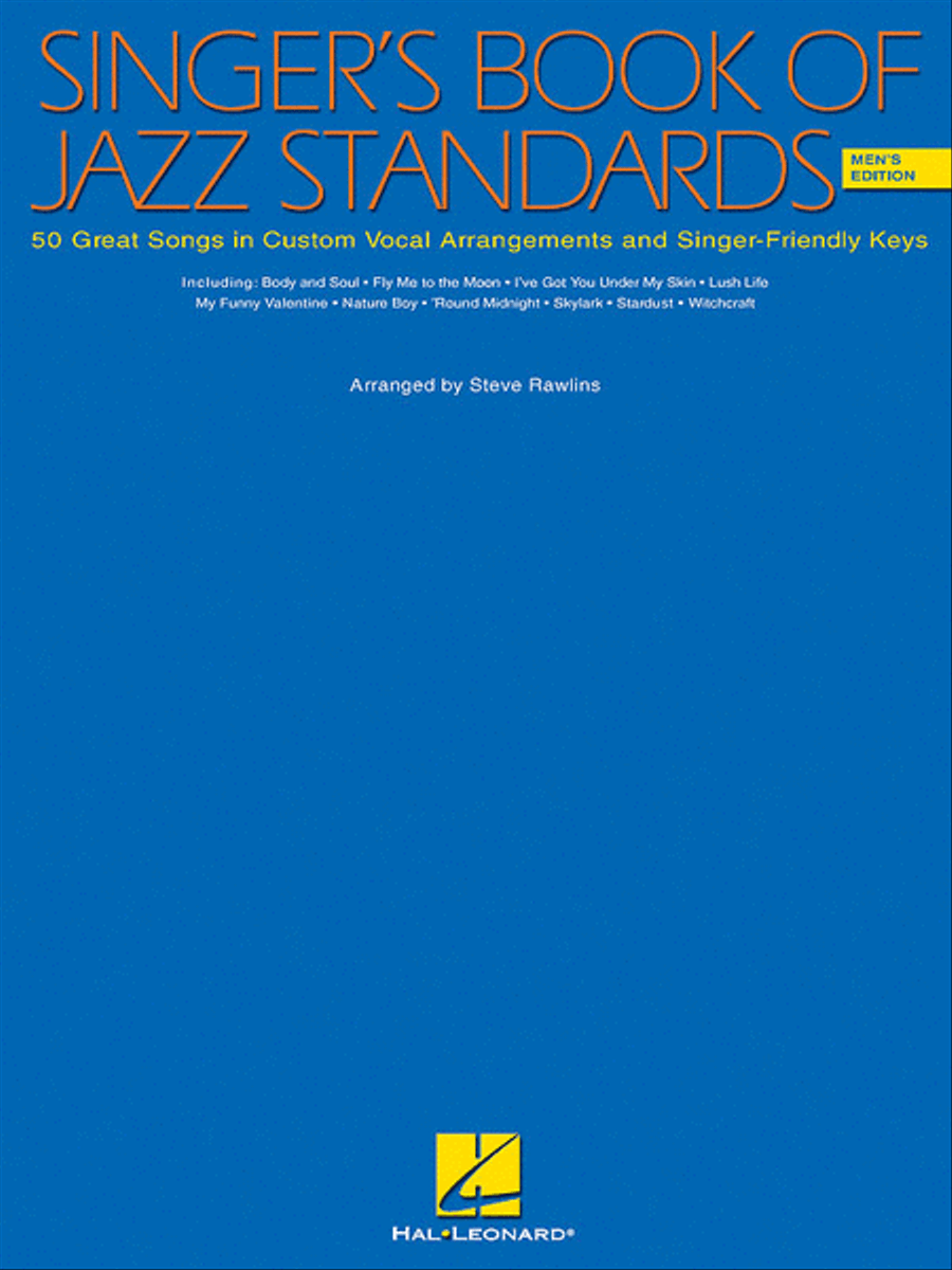 Singer's Book Of Jazz Standards - Men's Edition