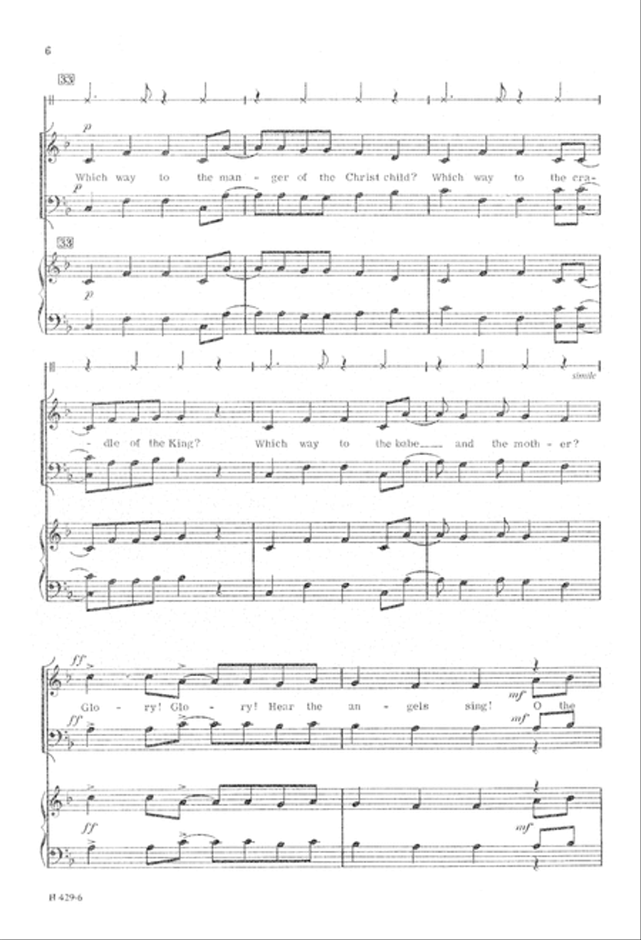 Calypso Clapping Carol 4-Part scores gallery preview page 7