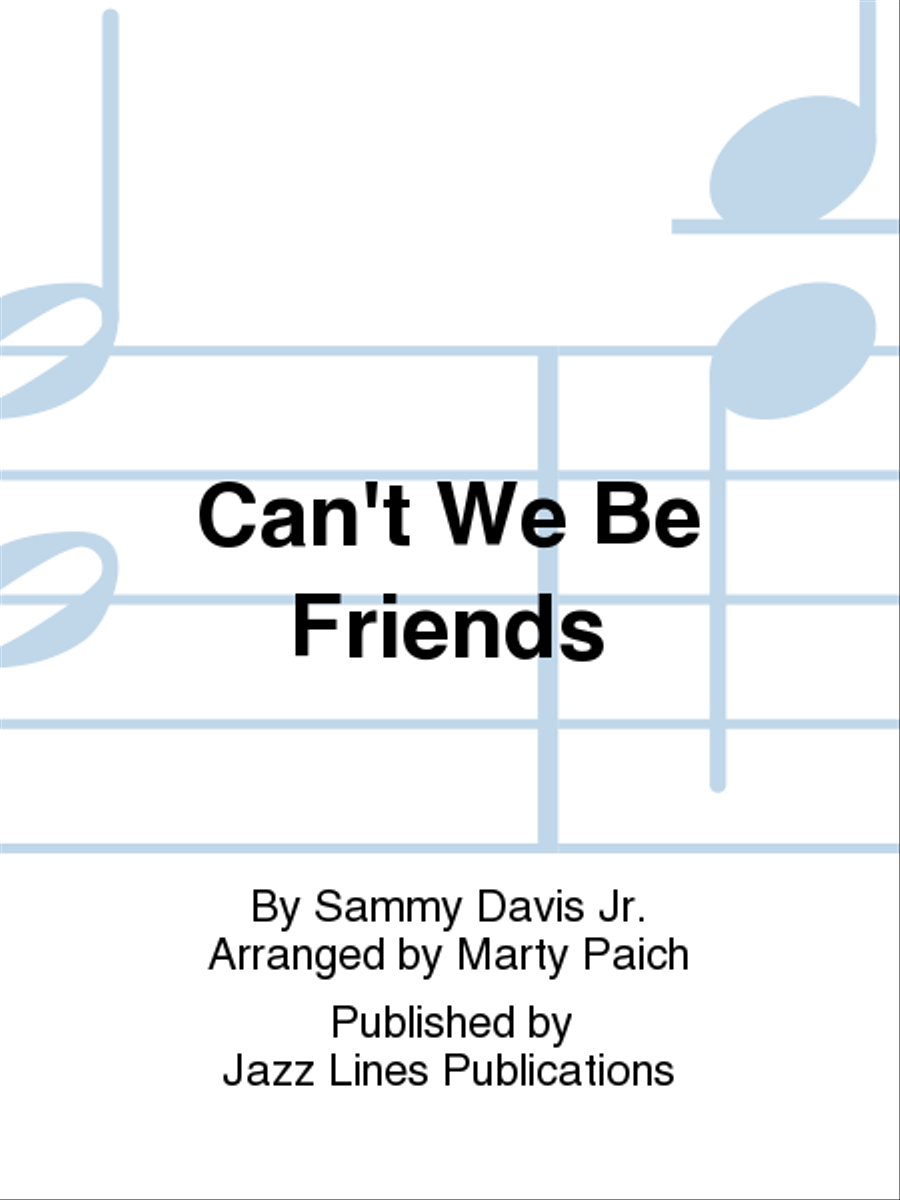 Can't We Be Friends Can't We Be Friends Big Band scores gallery preview page 1