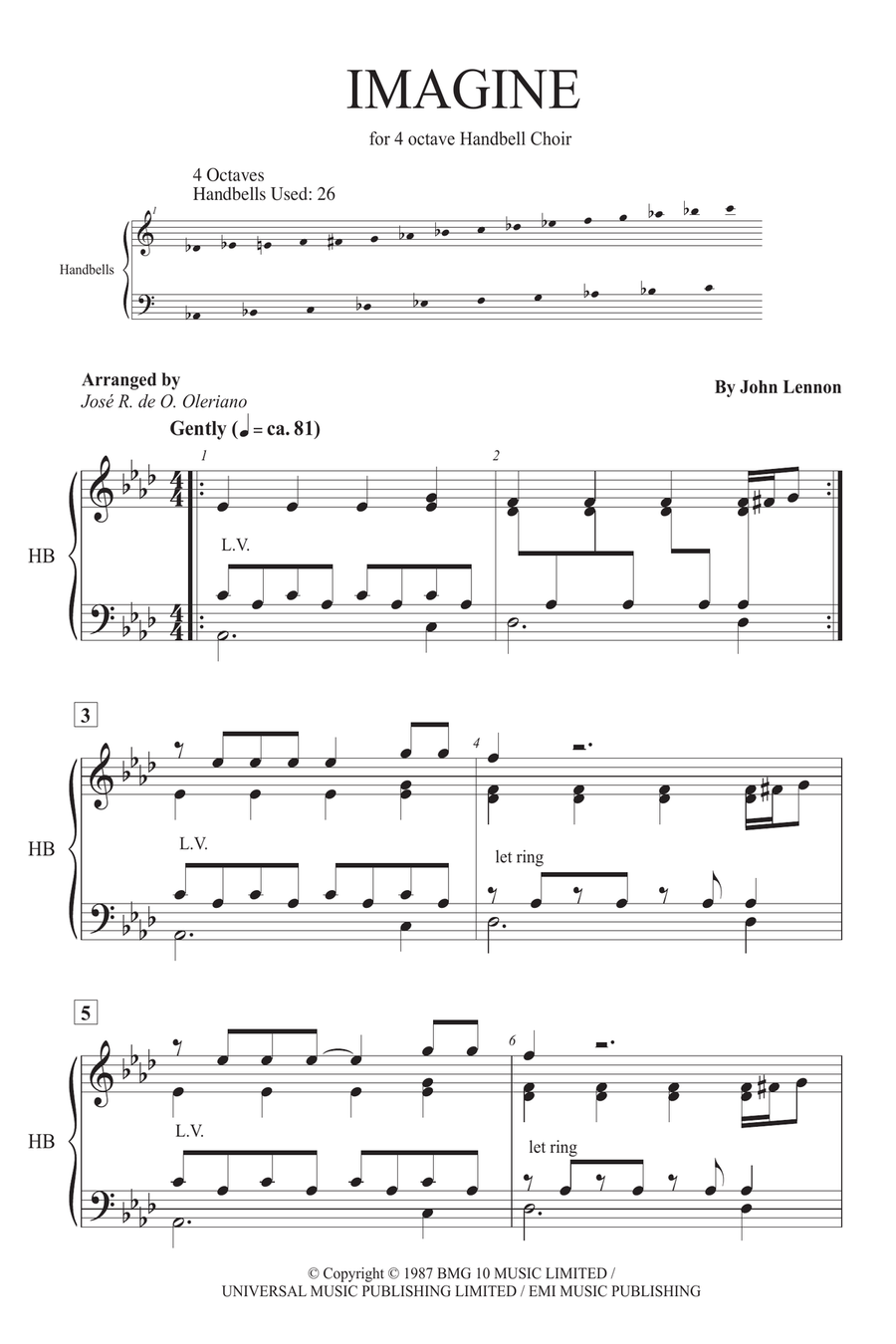 My Favorite Things Handbell Choir scores gallery preview page 1