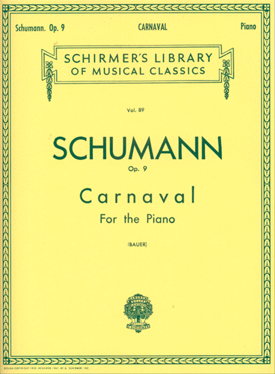 Carnaval, Op. 9 Piano Solo scores gallery preview page 1
