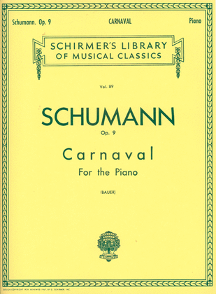 Book cover for Carnaval, Op. 9