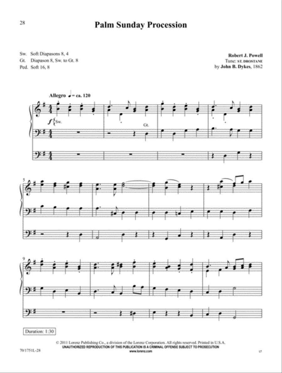 From Penitence to Glory Organ Solo scores gallery preview page 11