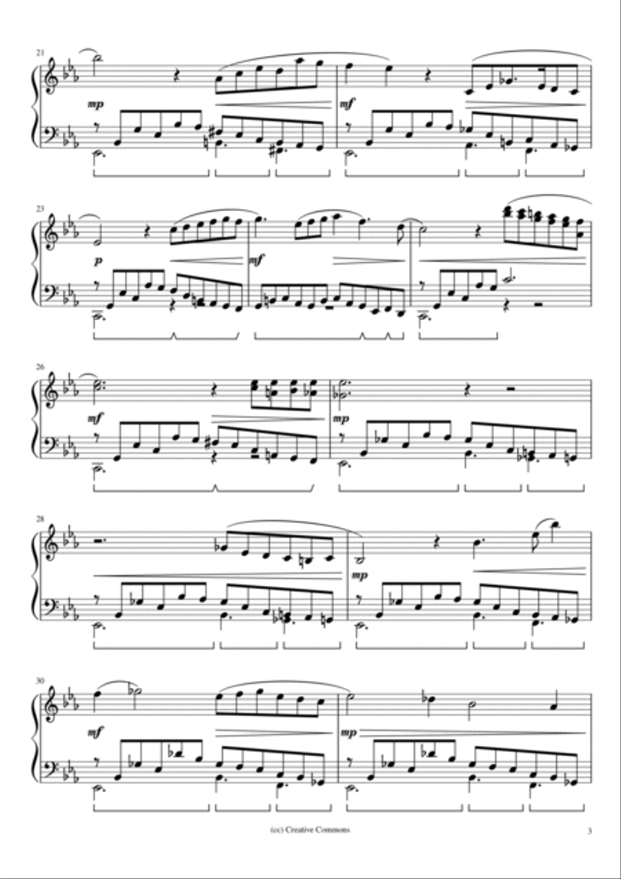Andante Languido Opus 56 Piano Solo scores gallery preview page 3