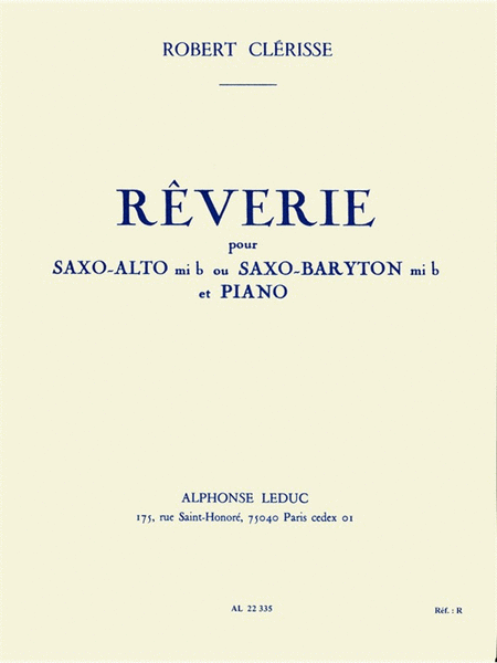 Reverie (saxophone-alto & Piano)