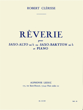 Book cover for Reverie (saxophone-alto & Piano)