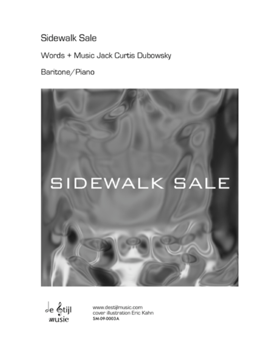 Sidewalk Sale (Baritone; Piano/Vocal) Baritone Voice scores gallery preview page 1