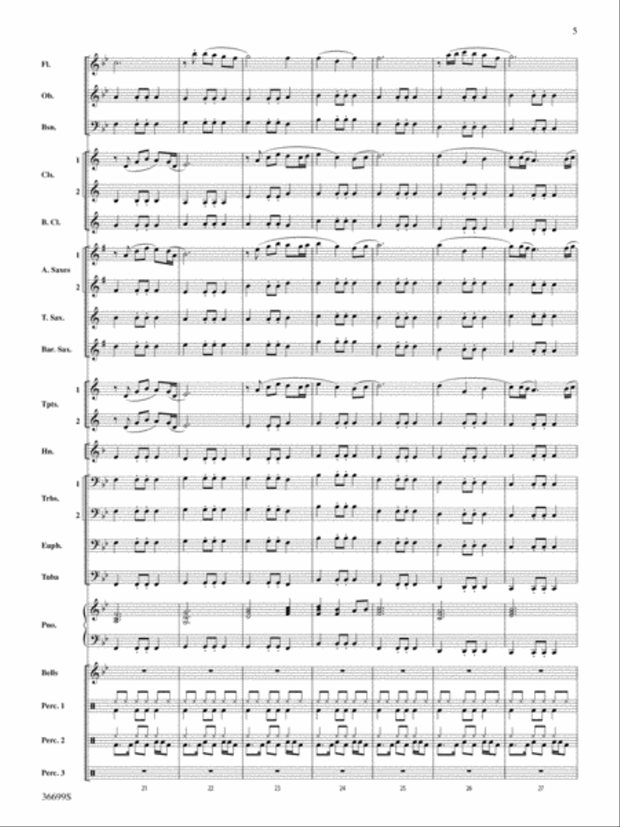 Song of the Wind: Score Concert Band scores gallery preview page 5