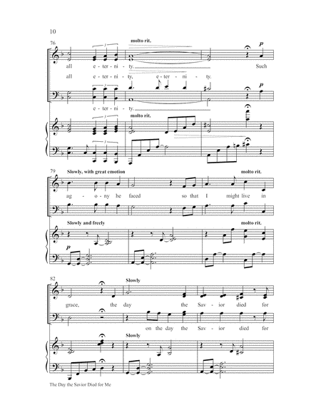 The Day the Savior Died for Me-SATB-Digital Download image number null