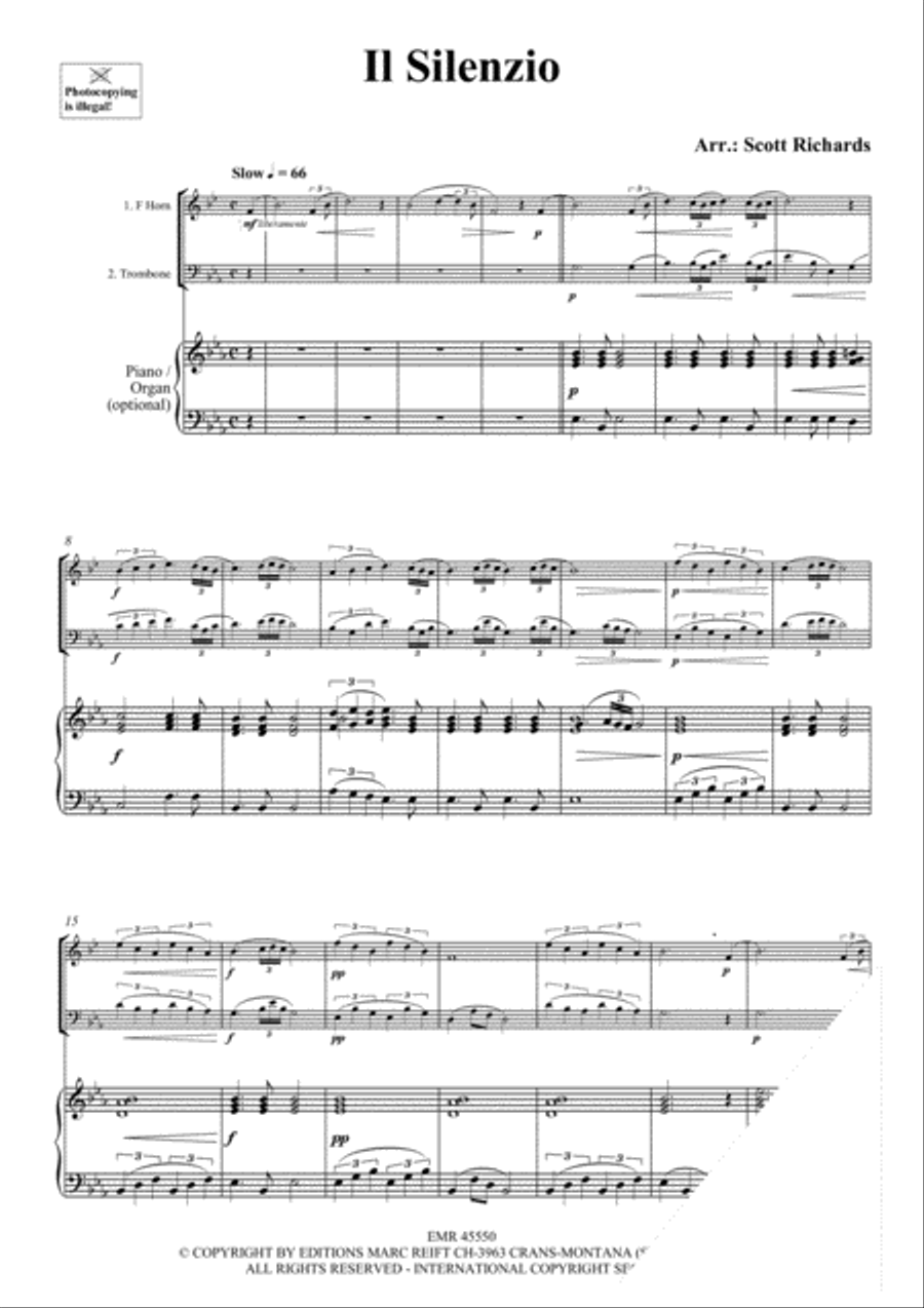 Il Silenzio Il Silenzio Horn scores gallery preview page 4