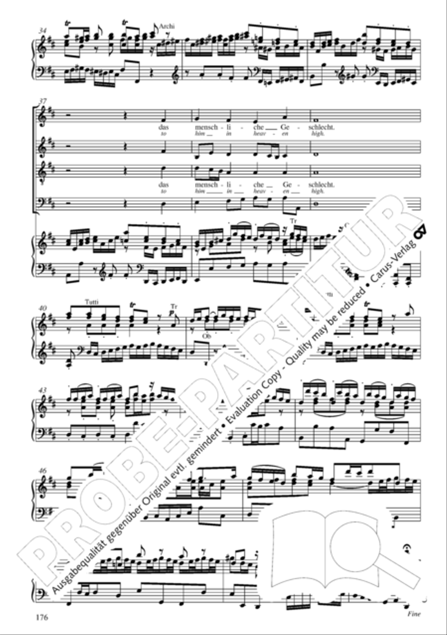 Christmas Oratorio (Weihnachtsoratorium, Teile IV-VI) 4-Part scores gallery preview page 97