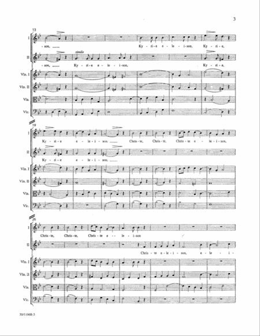 Messe Brève - Conductor's Score