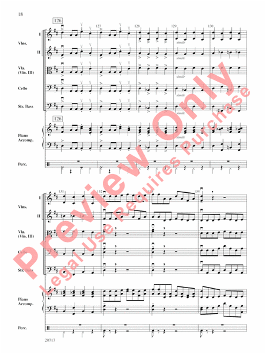 1812 Overture String Orchestra scores gallery preview page 18