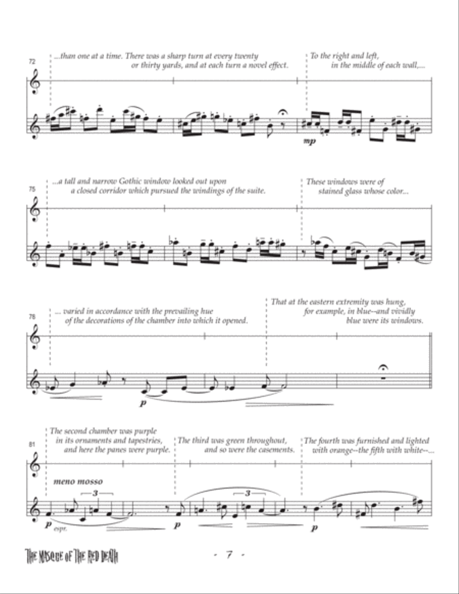 The Masque of the Red Death Chamber Music scores gallery preview page 6