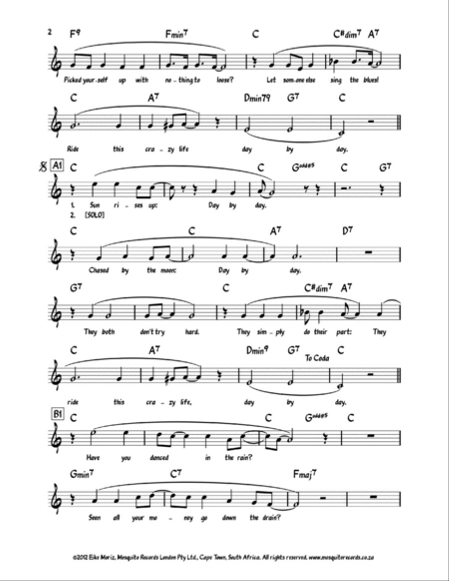 Day By Day Piano scores gallery preview page 3