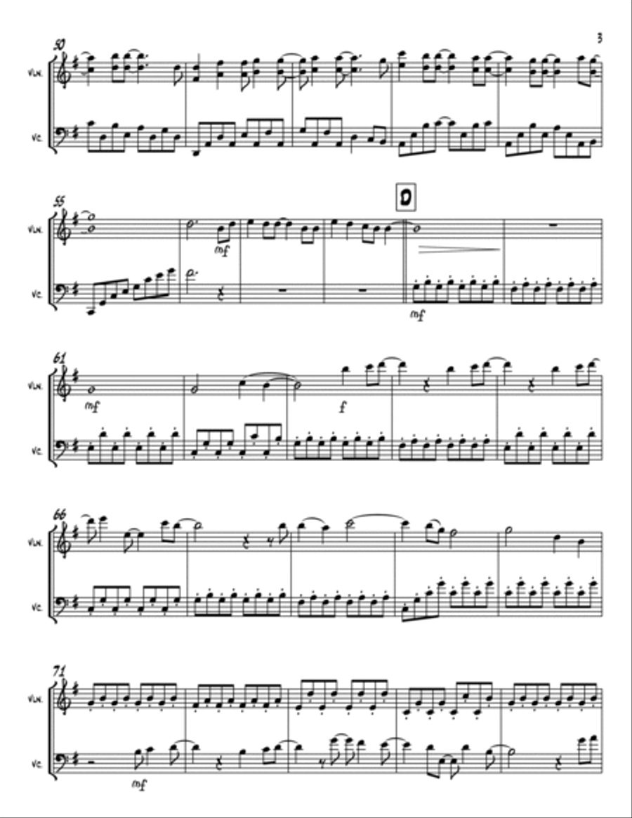 A Million Dreams A Million Dreams String Duet scores gallery preview page 3