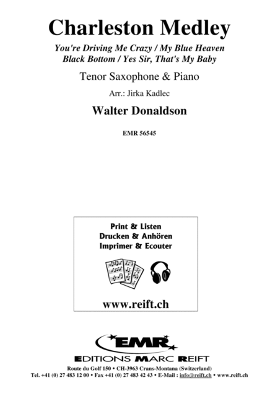 Charleston Medley Charleston Medley Tenor Saxophone scores gallery preview page 2