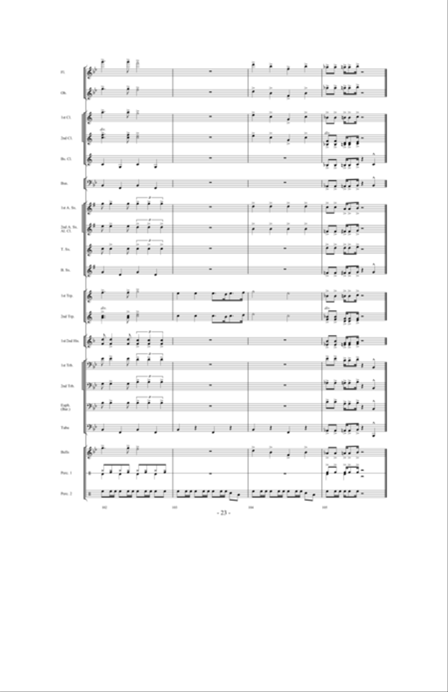 Camp Meetin' Concert Band scores gallery preview page 22