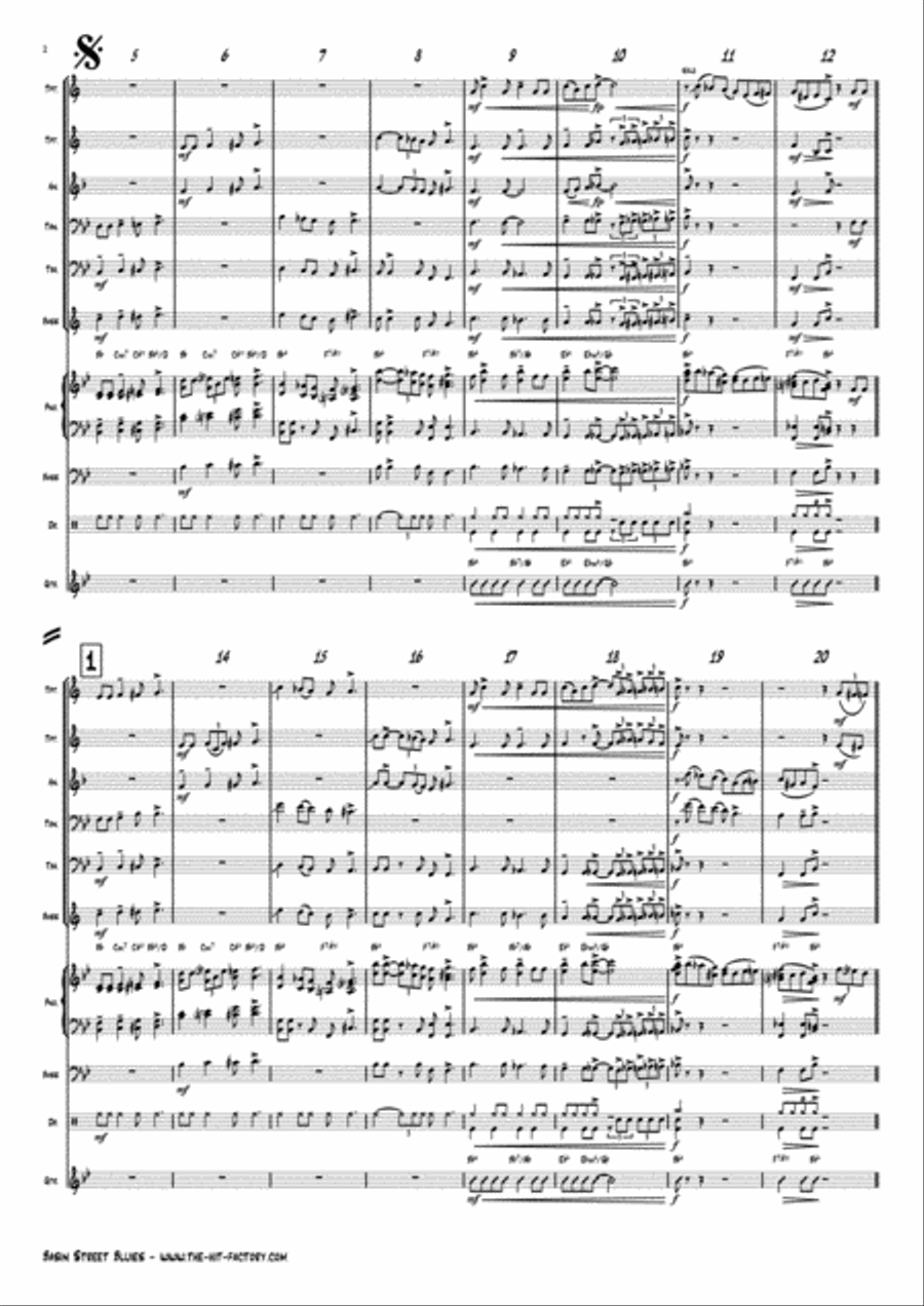 Basin Street Blues Horn scores gallery preview page 2