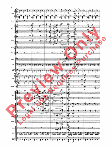 Symphony for Brass and Percussion (score only)