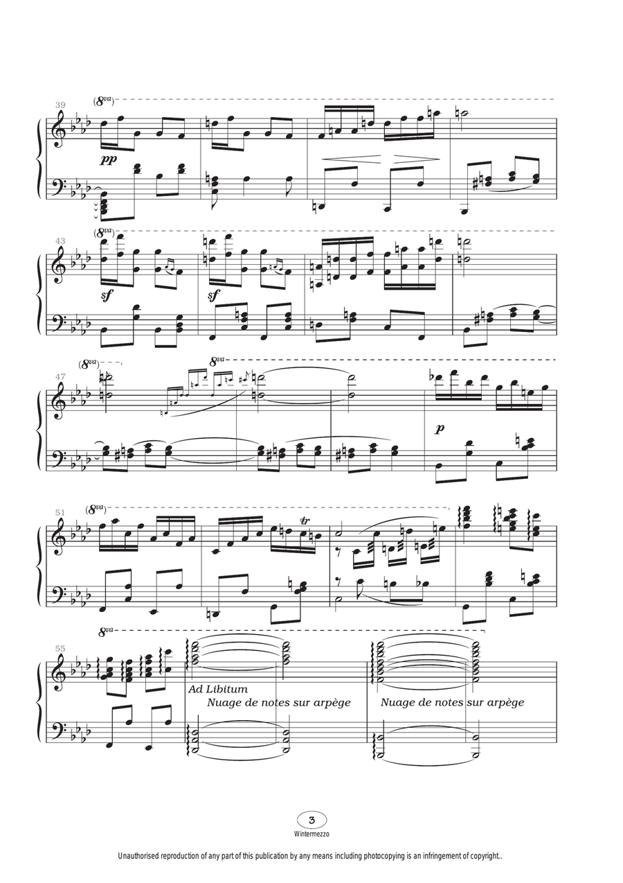 Wintermezzo Piano Solo scores gallery preview page 3