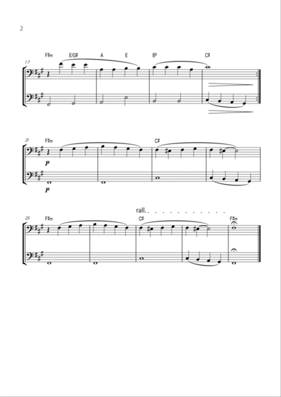 Paint It, Black Trombone Duet scores gallery preview page 2
