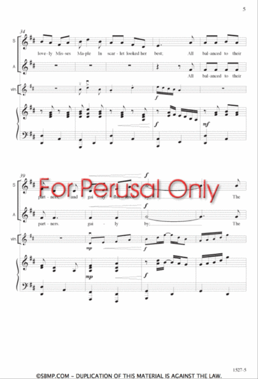 The Two Faces of Autumn - SA Octavo SA scores gallery preview page 4