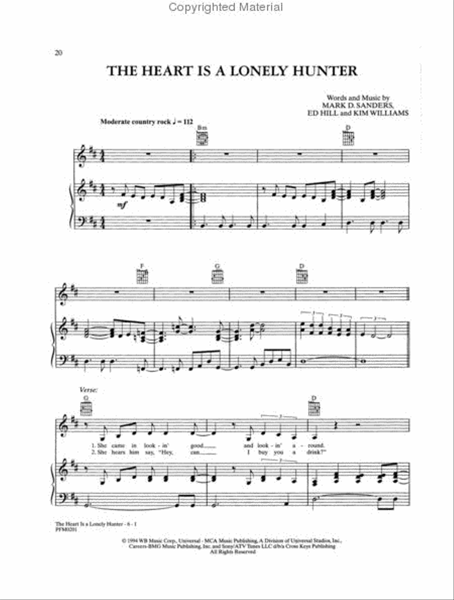 Reba McEntire -- Greatest Hits, Volume 3 Piano, Vocal, Guitar scores gallery preview page 4