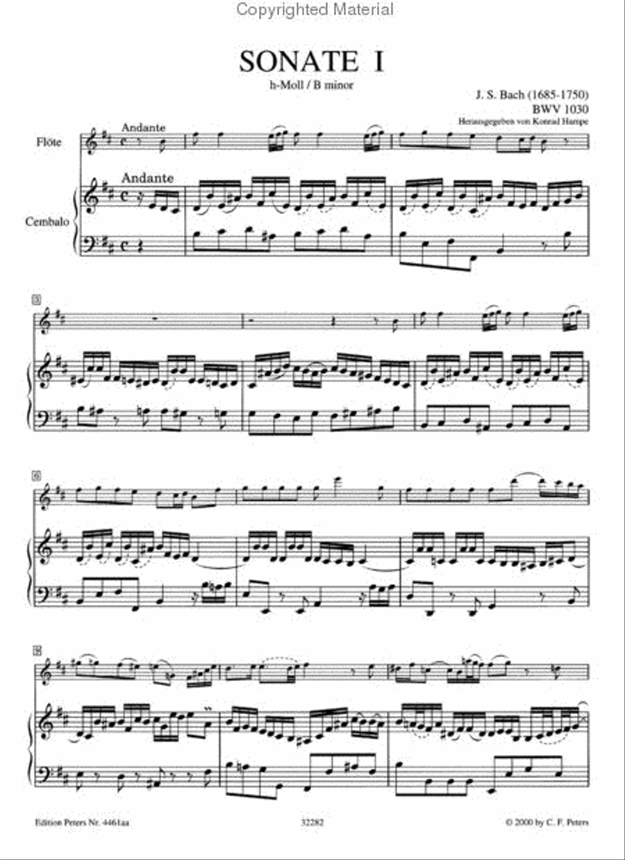 Flute Sonatas - Volume 1 Flute Solo scores gallery preview page 3