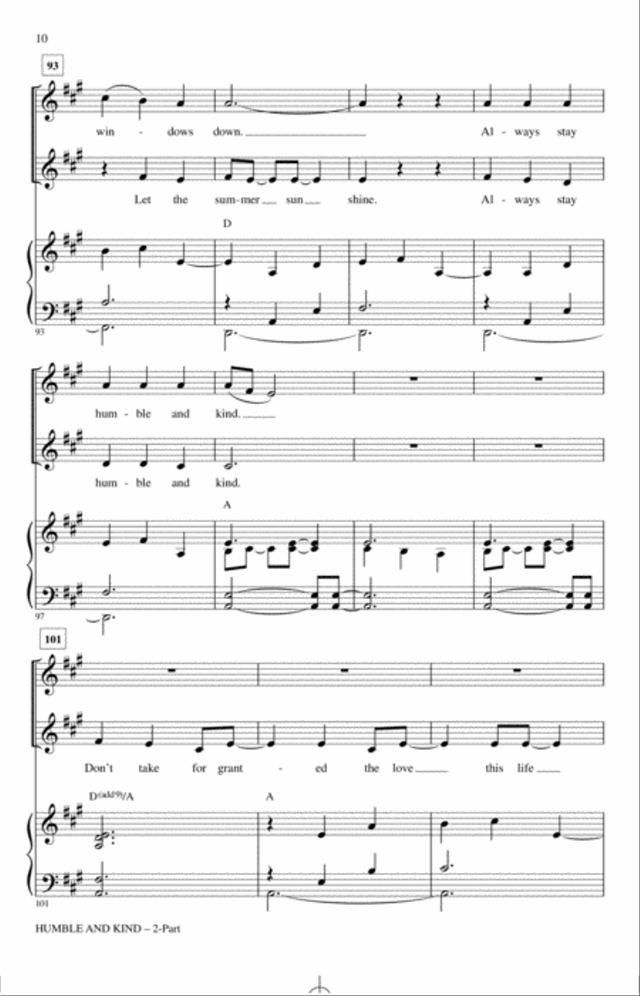 Humble And Kind 2-Part scores gallery preview page 8
