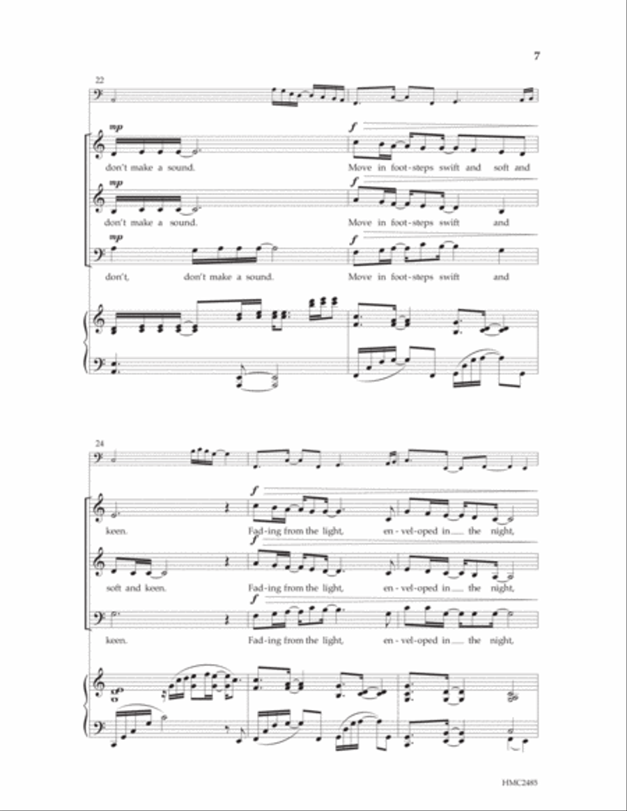 Don't Be Seen 3-Part scores gallery preview page 5